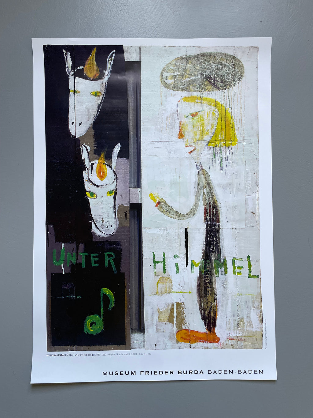 Yoshimoto Nara, Untitled (after overpainting), 1987-1997, copyright Yoshitomo Nara, 2024