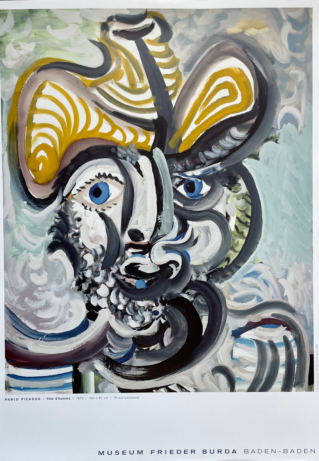 Pablo Picasso  (1881-1973), Tête d'homme, 1972, copyright Privatsammlung/VG Bild-Kunst,  Bonn 2005