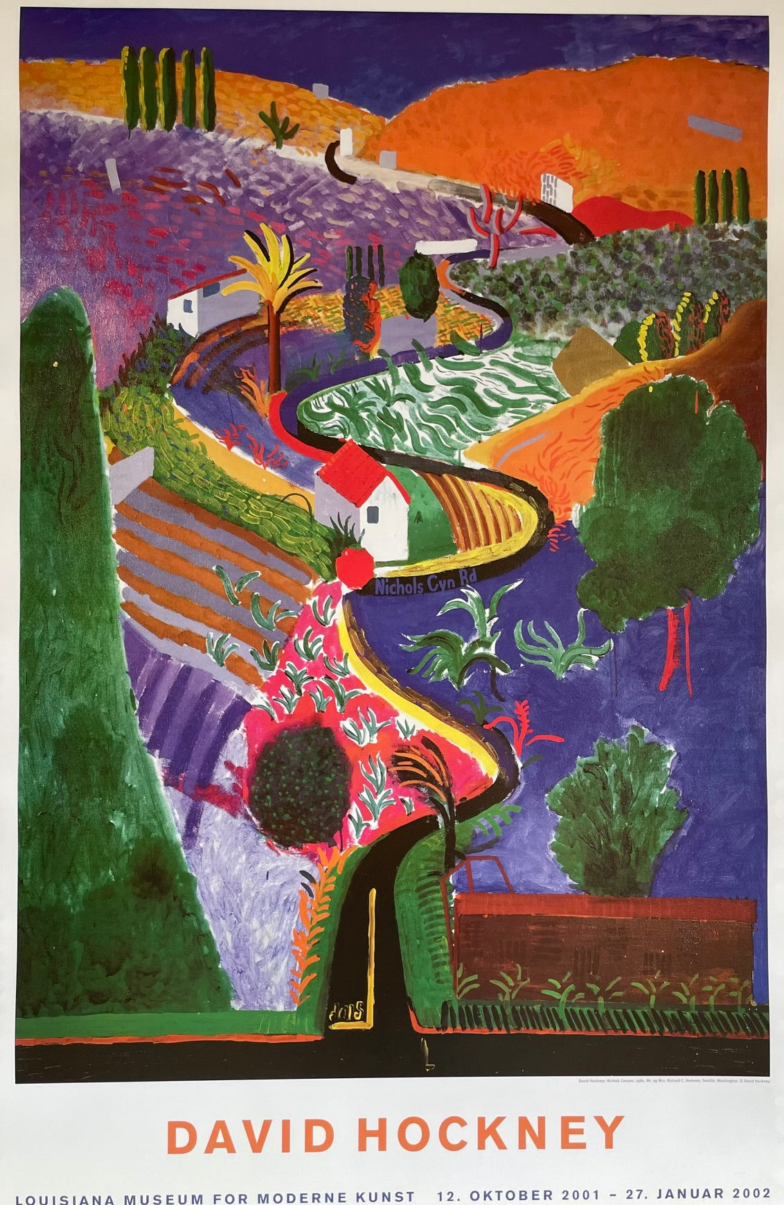 David Hockney (1937-2026), Nichols Canyon, 1980, Mr.og Mrs. Richard C. Hedreen, Seattle Washington, Copyright David Hockney