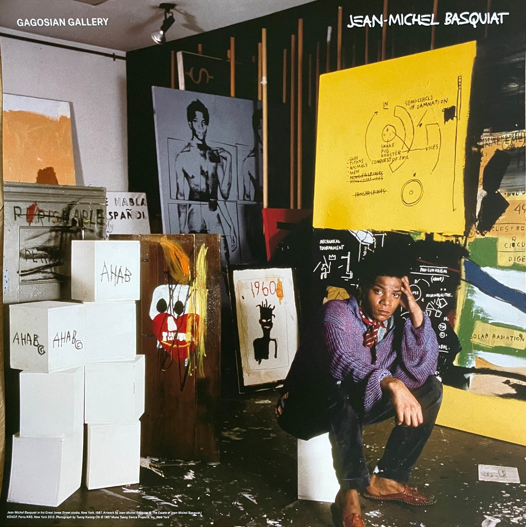 Jean Michel Basquiat (1960-1988),  Jean Michel Basquiat in his Great Jones Street studio, New York, 1987