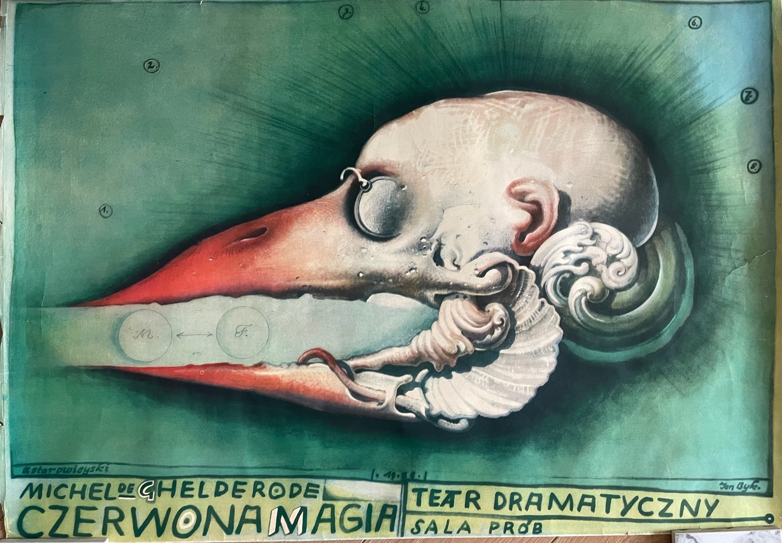 Franciszek A.B. Bilberstein-Starowieyski (1930-2009) , Czerwona magia, 1971