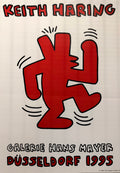 Keith Haring (1958-1990), Original 1995 Exhibition Poster, Galerie Hans Mayer Düsseldorf