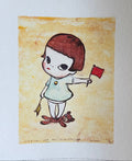 Yoshimoto Nara, Mädchen Mit Den Winkerflaggen, 1996, Copyright Yoshimoto Nara 2002