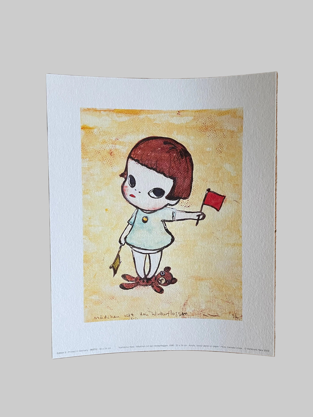 Yoshimoto Nara, Mädchen Mit Den Winkerflaggen, 1996, Copyright Yoshimoto Nara 2002