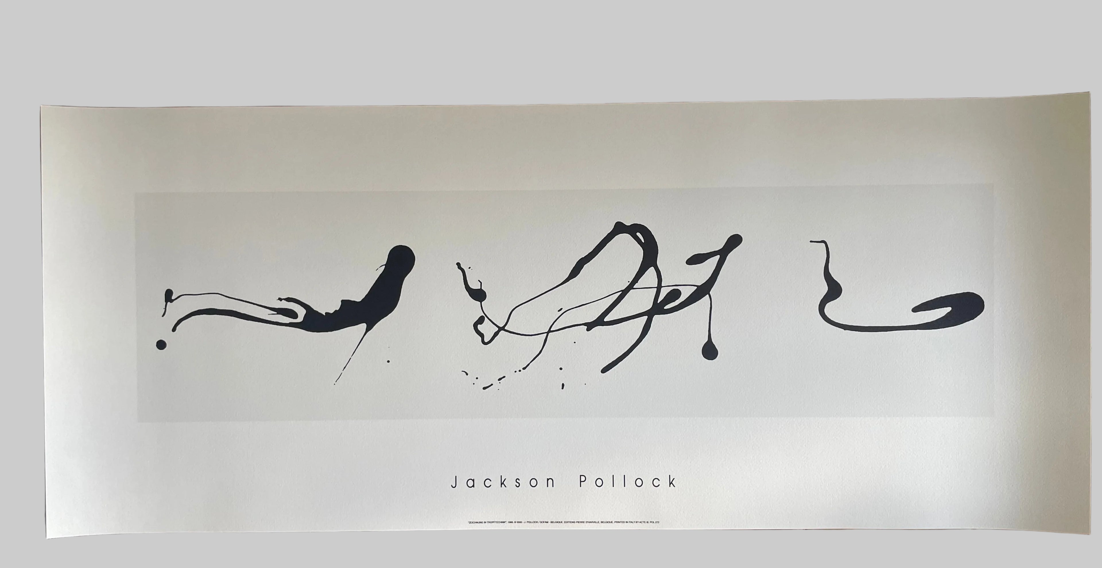 Jackson Pollock – Zeichnung in Tropftechnik, 1960, Art Print