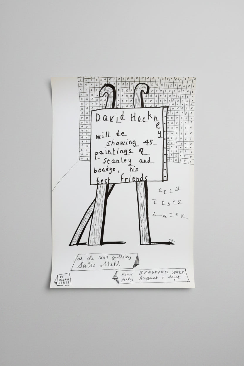 David Hockney (1937-2026), Dog Show Exhibition Poster, Original 1990s