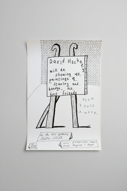 David Hockney (1937-2026), Dog Show Exhibition Poster, Original 1990s