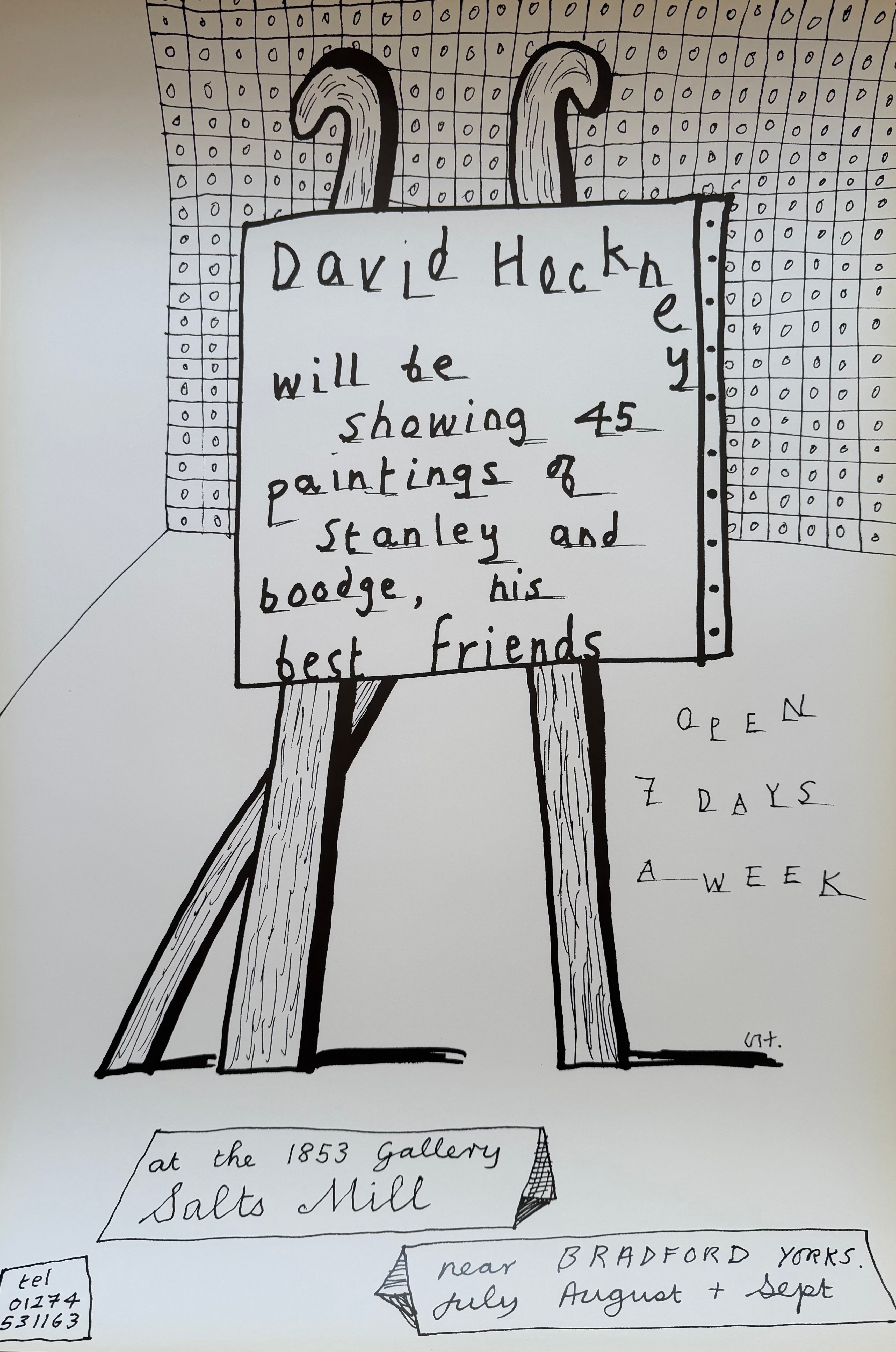 David Hockney (1937-2026), Dog Show Exhibition Poster, Original 1990s