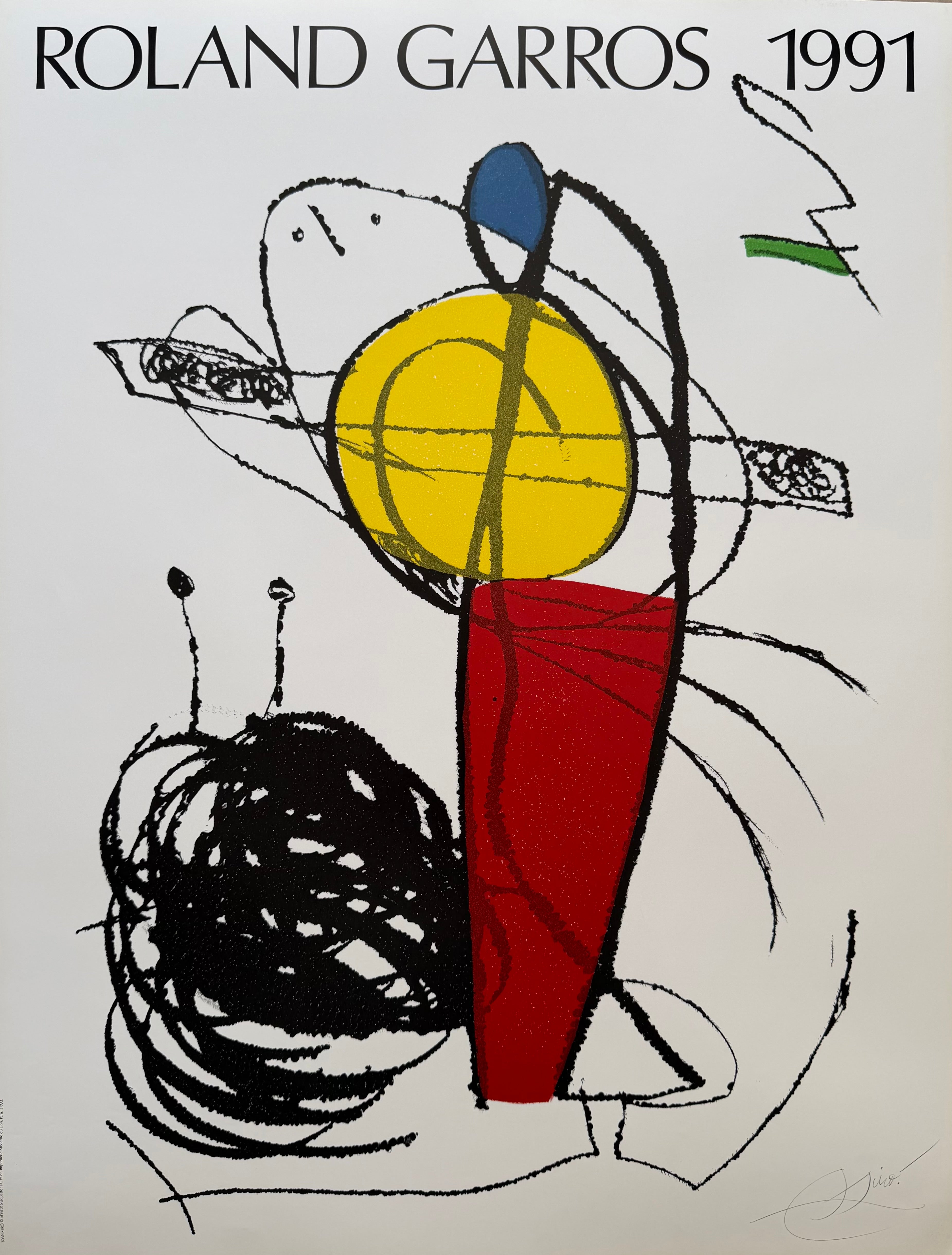 Joan Miró (1893–1983), Roland Garros, 1991