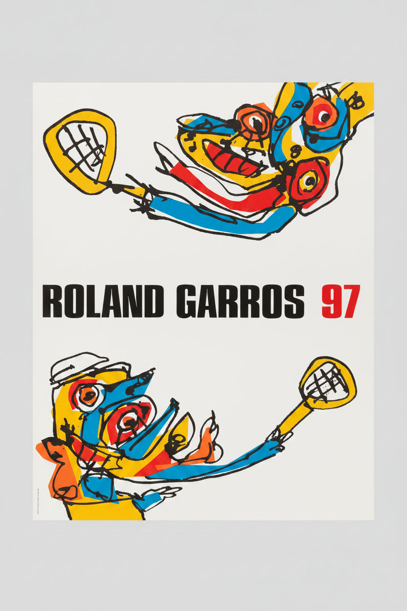 Antonio Saura, Roland Garros, 1997, copyright Antonio Saura, Galerie Lelong 1997