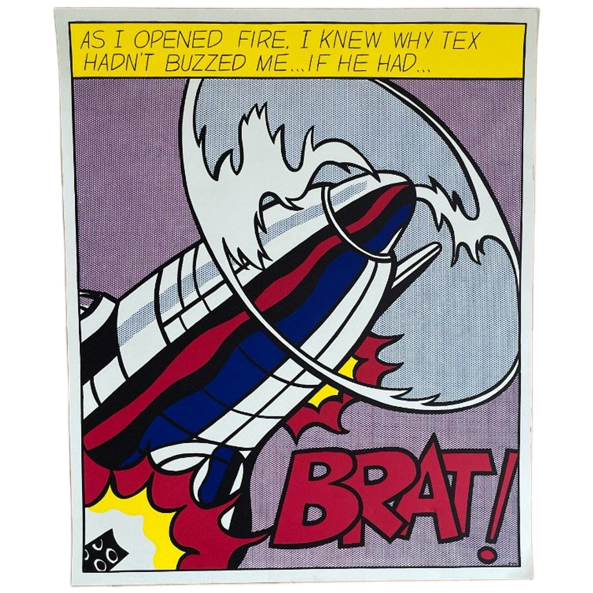 Roy Lichtenstein (1923-1997), as I opened fire, 1964